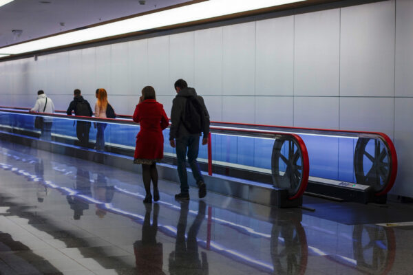 Passenger conveyor belts
